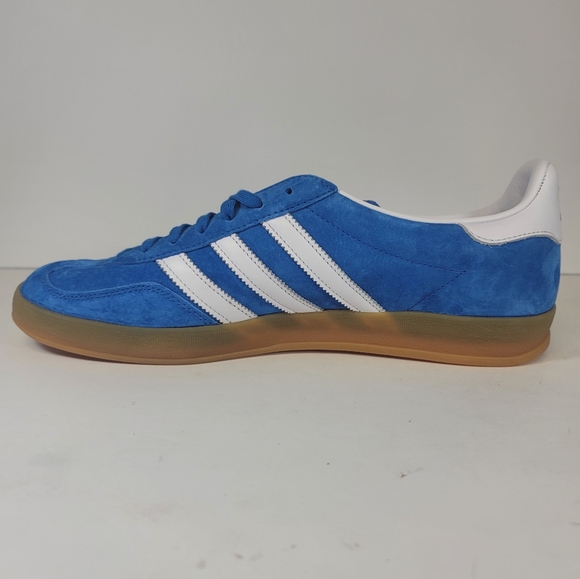 Adidas Men’s Gazelle Indoor Originals Mens Size 11 Blue Bird Gum H06260 Shoes - Picture 3 of 12
